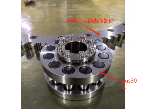 RGD齒圈齒輪是全SUS304不銹鋼材質(zhì)還是其他材質(zhì)？特殊合金鋼表面處理會(huì)生銹嗎？硬度多少？